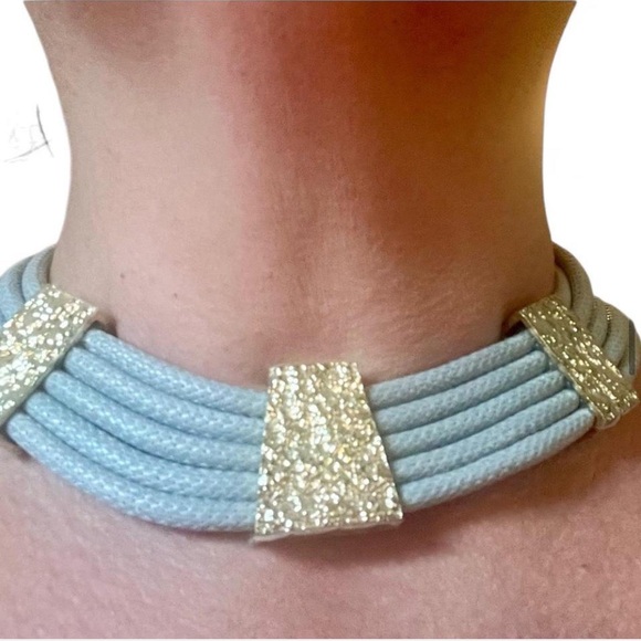 Avon Corded Necklace Bracelet Bundle Magnetic Closure Milano by Nanni NWT - Picture 4 of 5